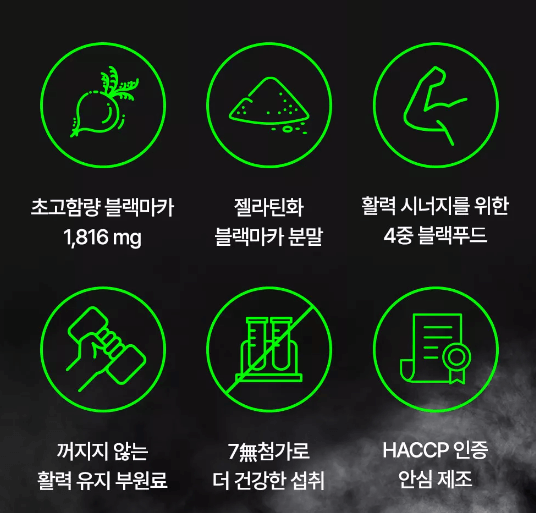 김종국 PICK 익스트림 블랙마카 1800 성분, 효능, 부작용, 후기