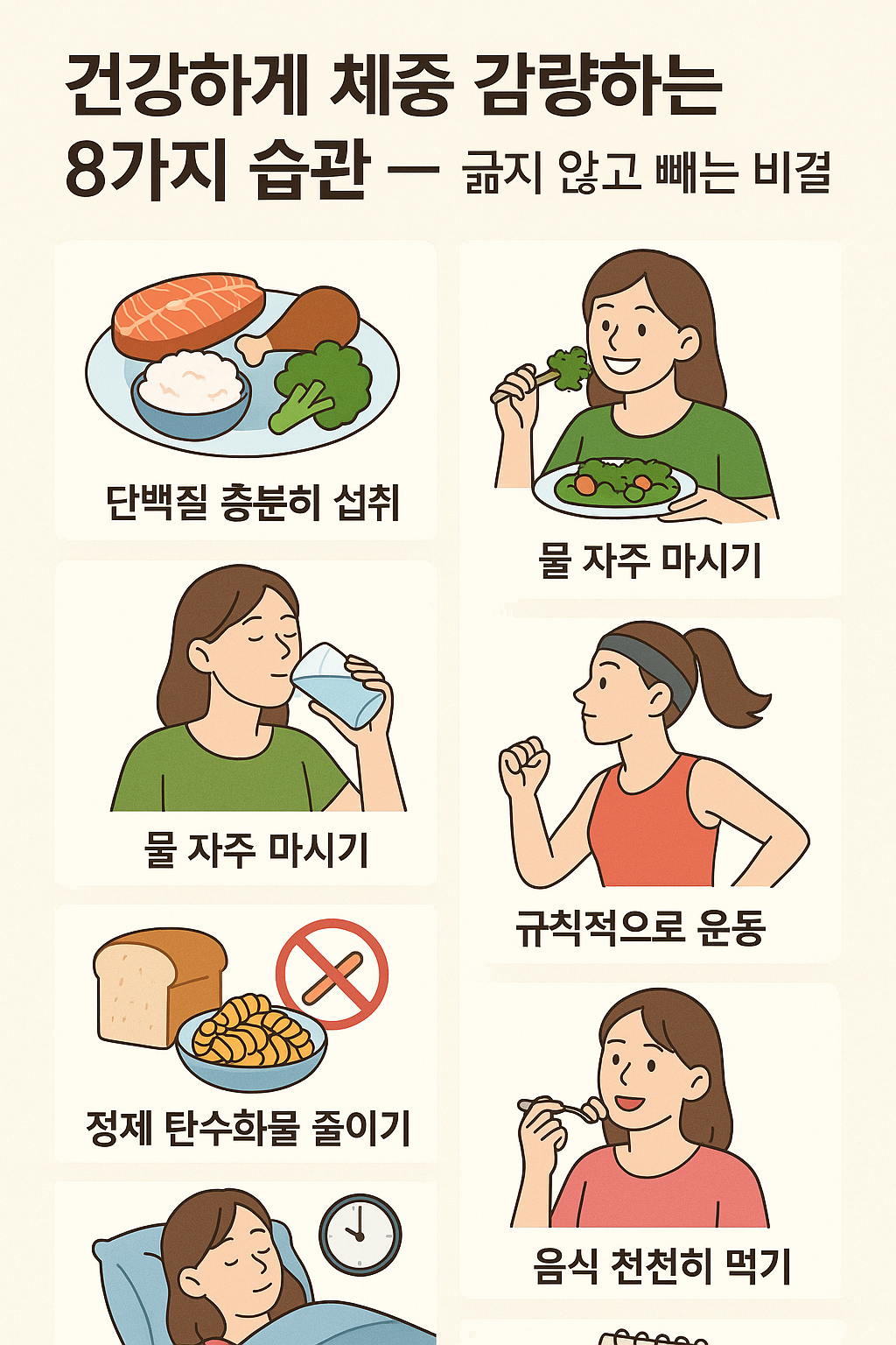 체중 감량하는 8가지