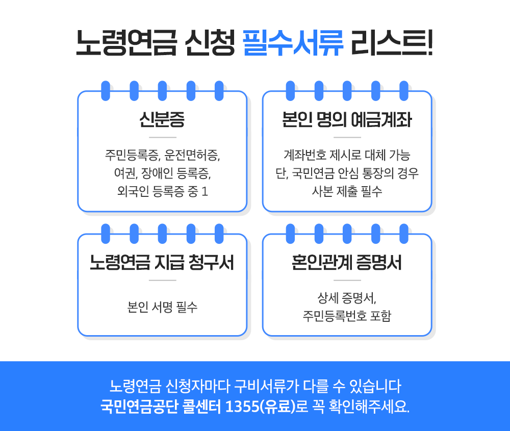 노령연금수급자격 신청방법