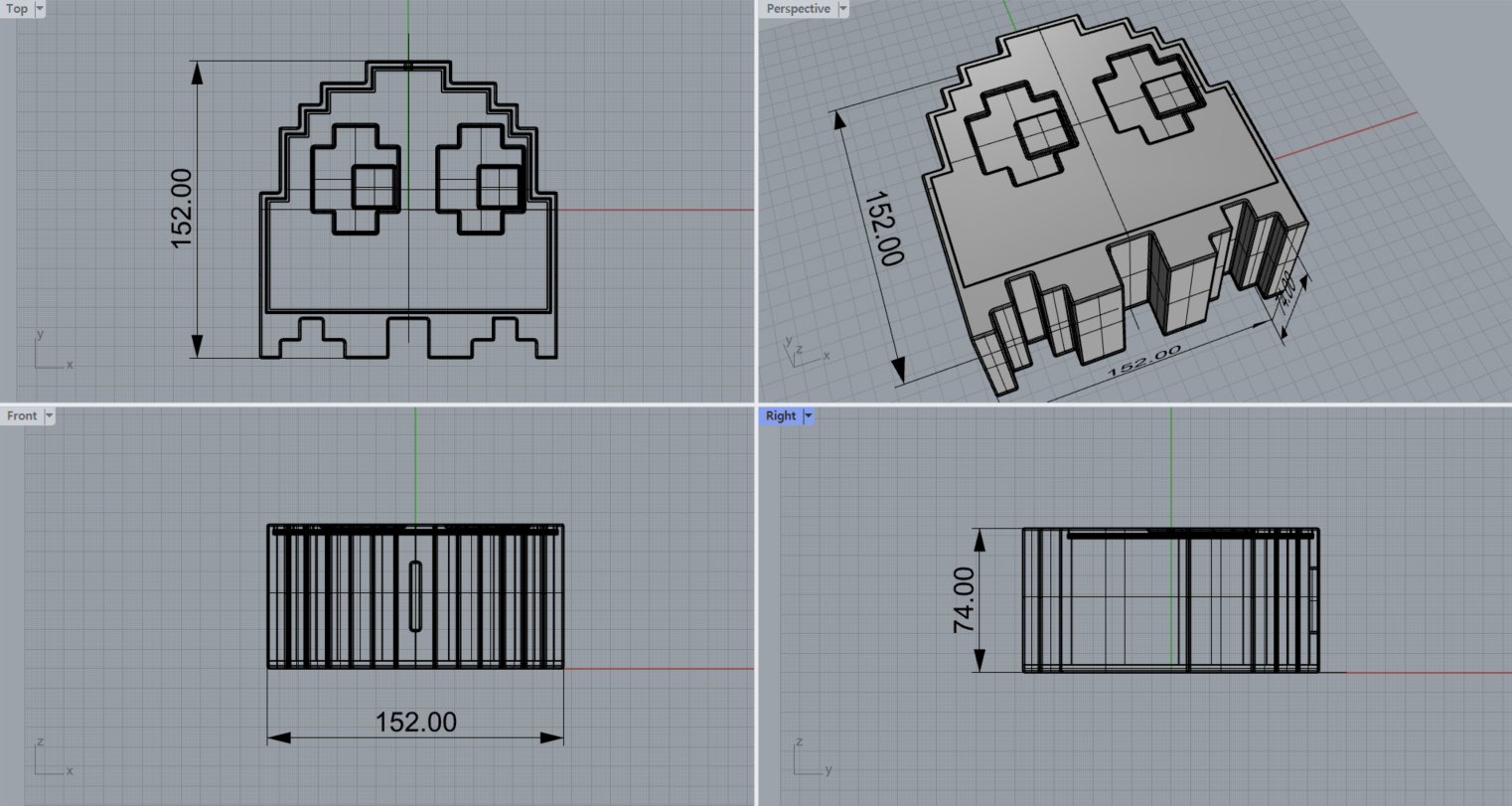 [3D프린터용 .stl파일 다운로드] 팩맨 저금통