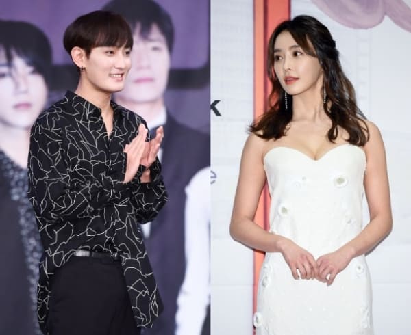 열애설을 인정한 강타와 정유미