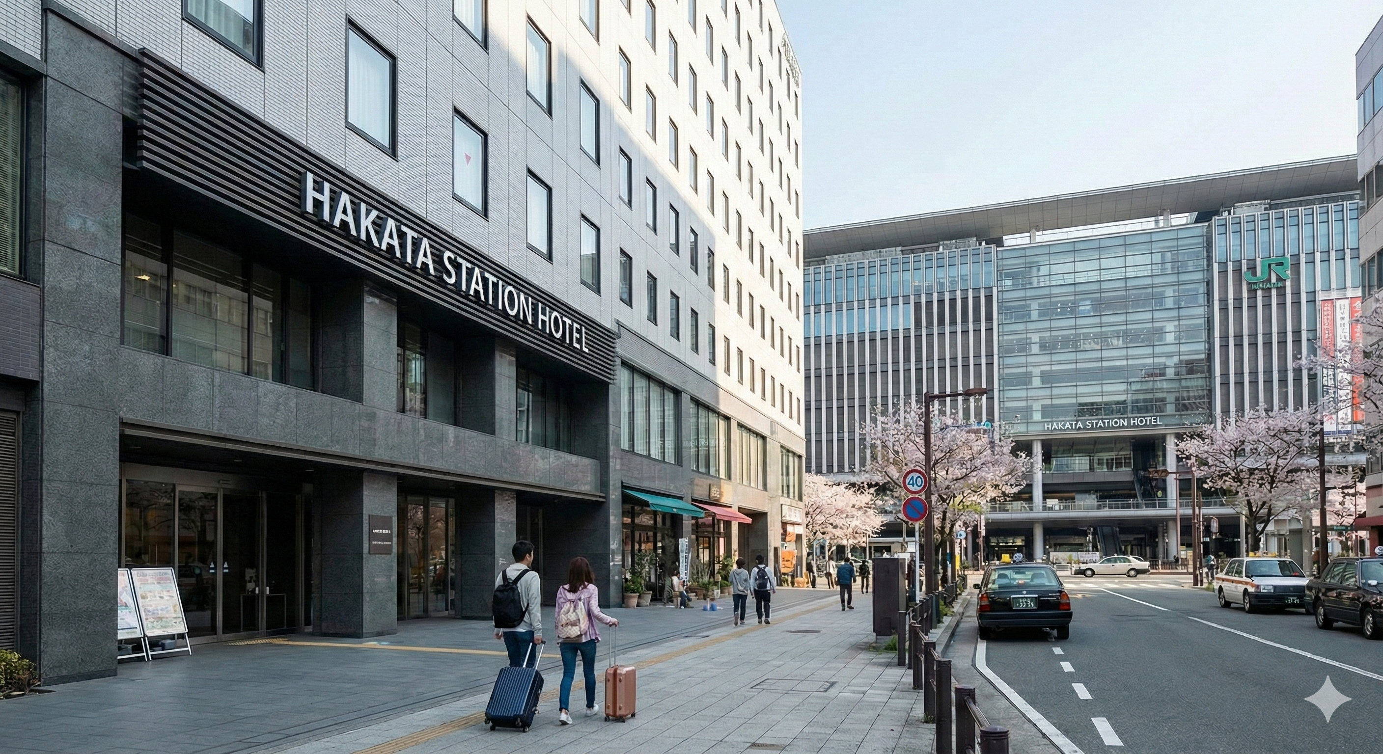 하카타역 근처 거리