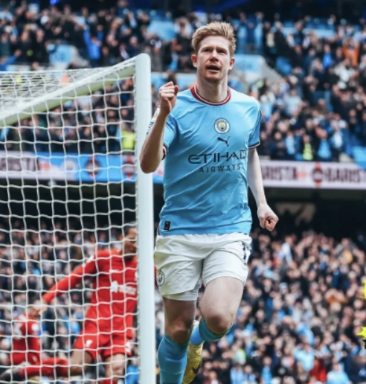 EPL 맨체스터 시티 케빈 데브라이너 리그 통산 100호 도움 어시스트 기록