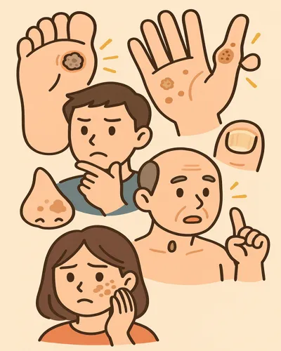 티눈&middot;사마귀&middot;무좀&middot;쥐젖&middot;기미 5대 피부질환36