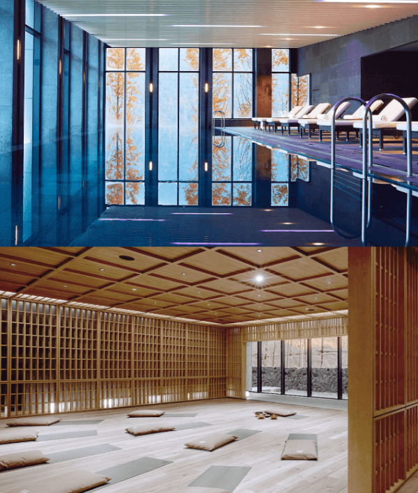 파크로쉬 리조트 앤 웰니스 내부 수영장 명상실