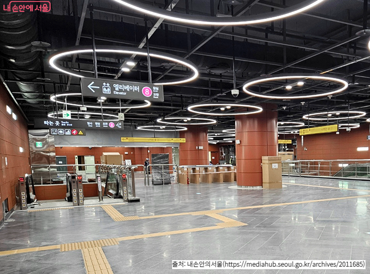 8호선 별내선 역 내부 사진