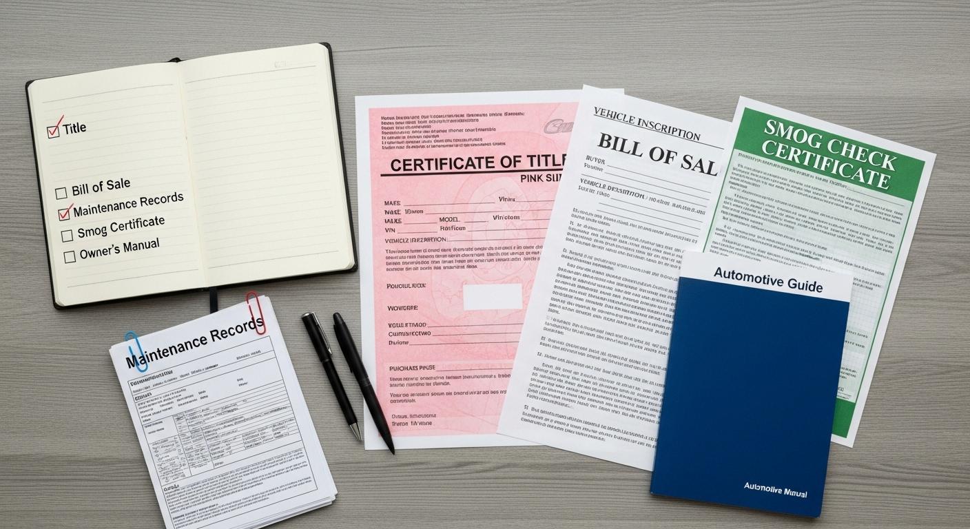 중고차 판매 시 필요한 서류
