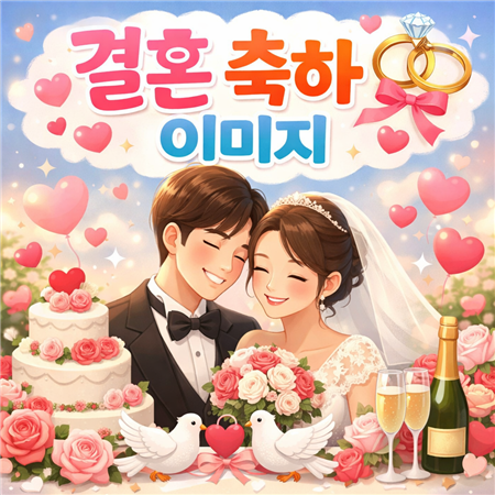결혼 축하 이미지
