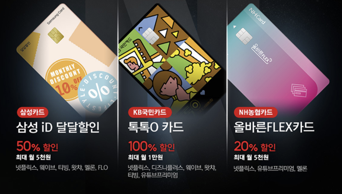 넷플릭스 신용카드 할인