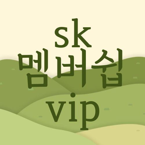 sk 멤버쉽 vip