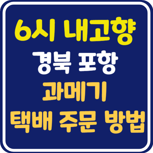 6시 내고향 포항 과메기 택배 주문 방법