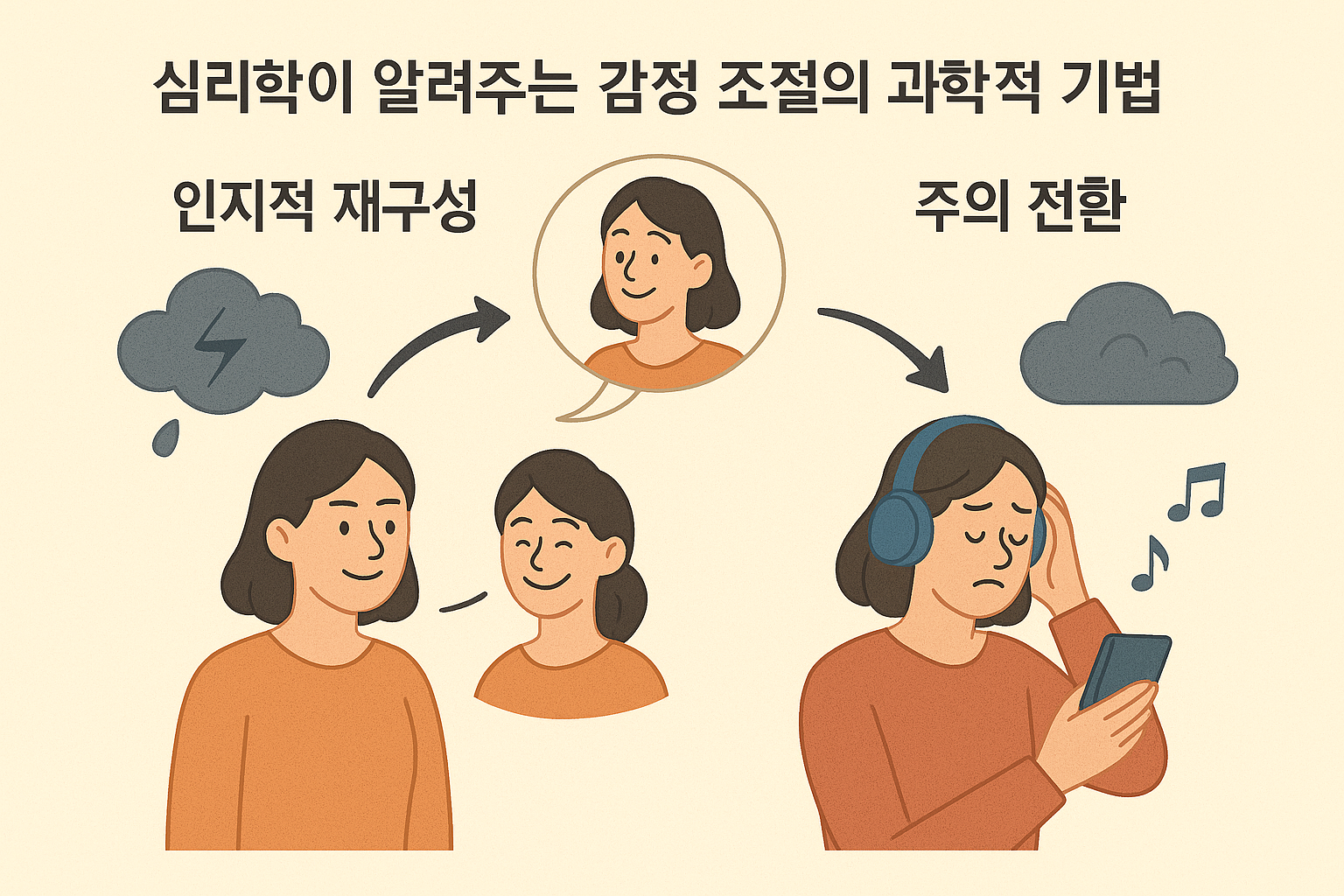 감정 조절과 관련한 이미지