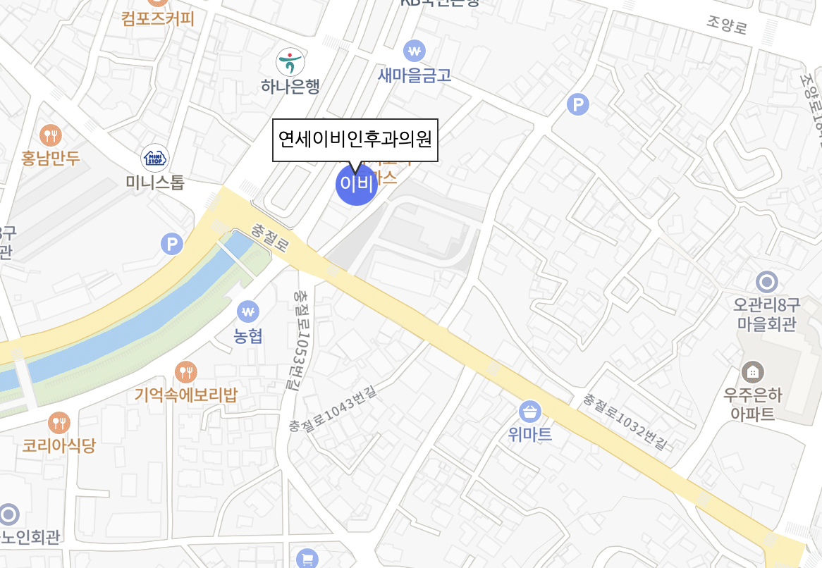 홍성 연세이비인후과의원 진료시간