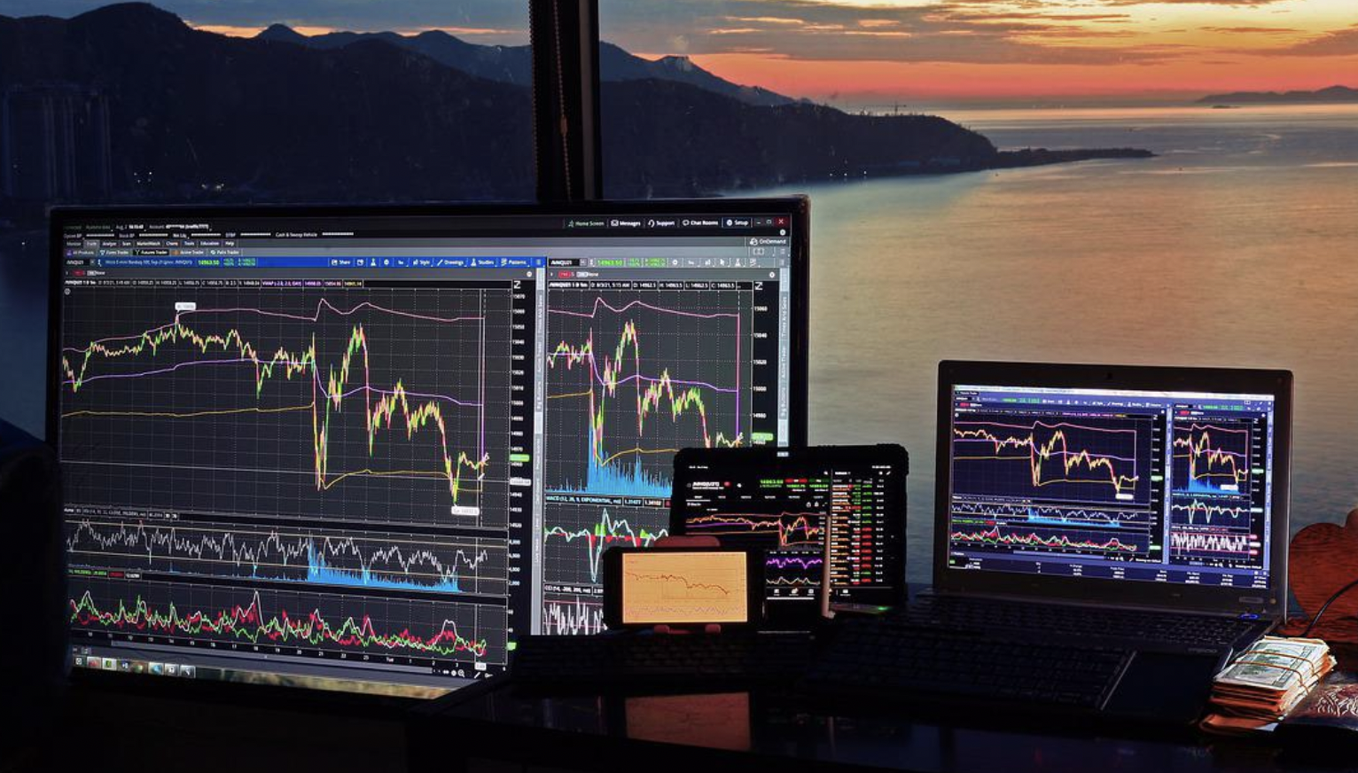 주식그래프 사진