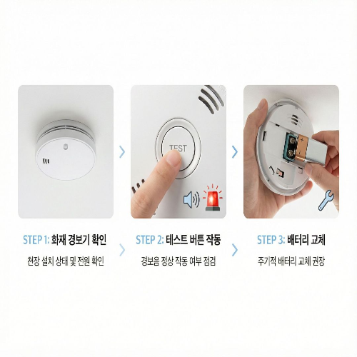 가스 &amp; 화재 감지기, 정기 점검과 안전 관리의 중요성