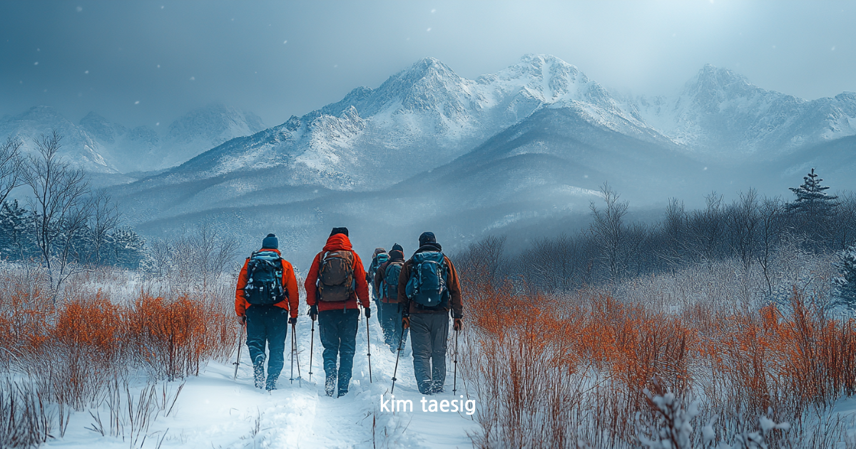 구병산 등산 모습