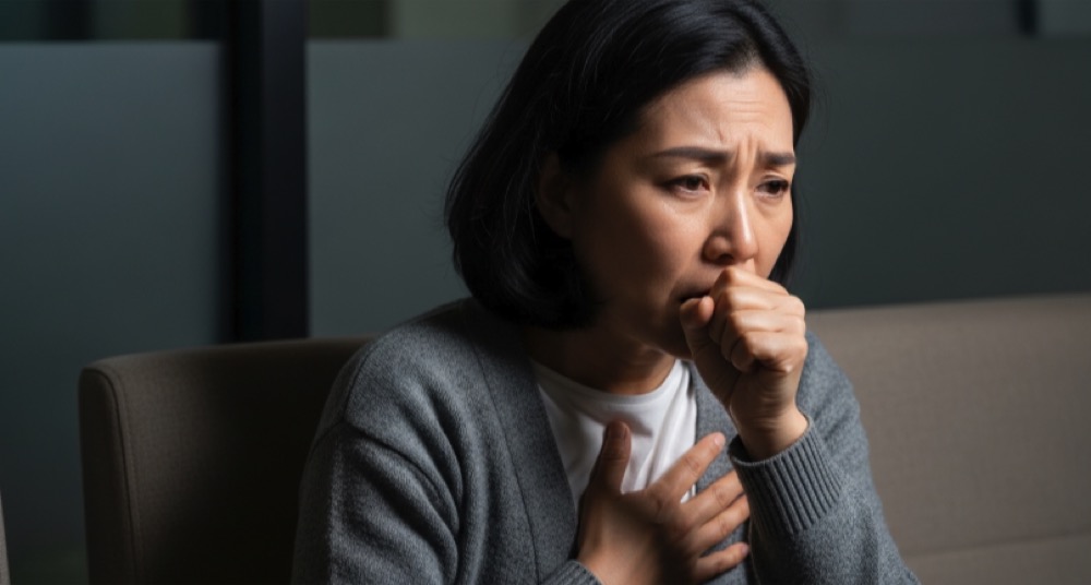 병원에서 기침