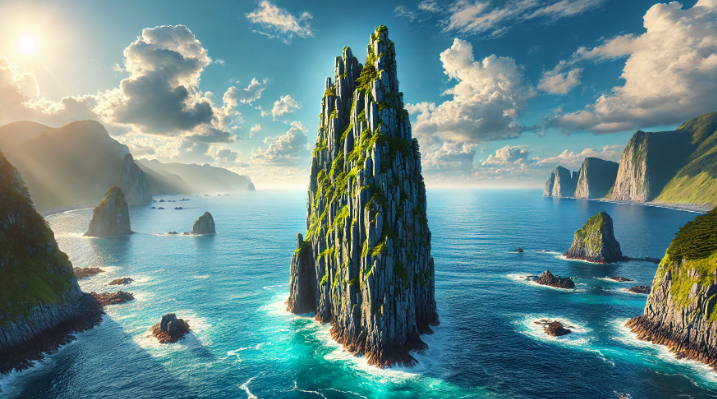 저동 촛대바위 대체이미지