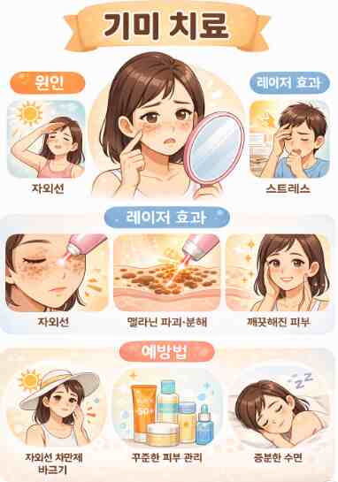 Treatment of freckles (cause, laser effect, prevention)