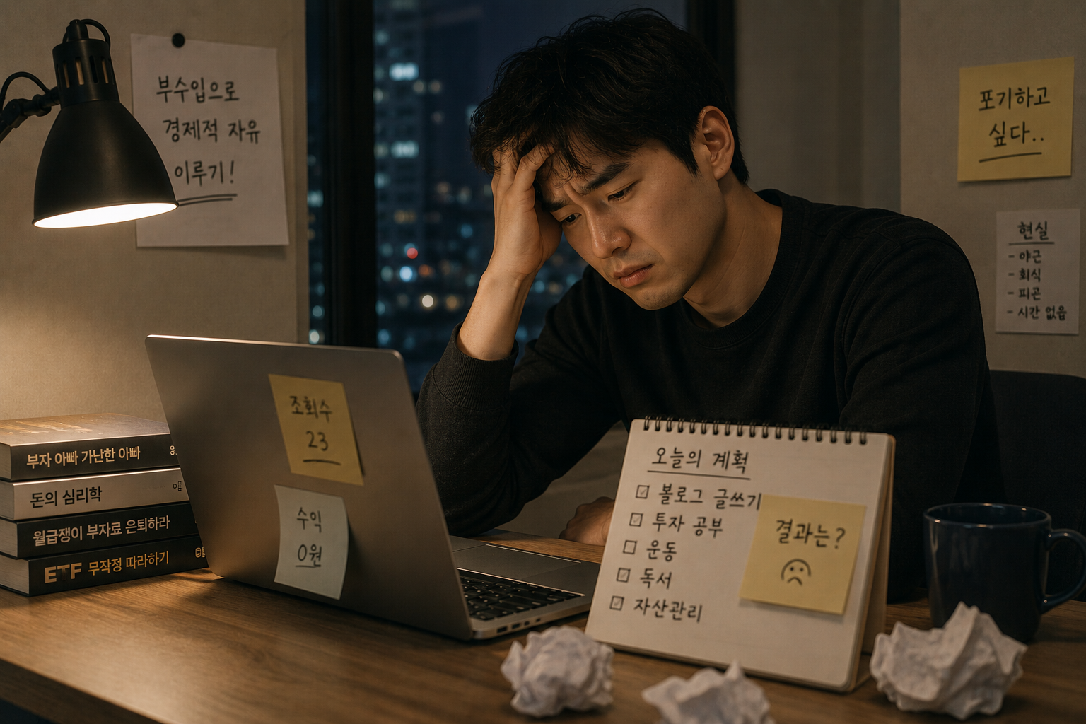 부수입에 욕심냈다가 오히려 더 지쳤던 직장인의 이야기