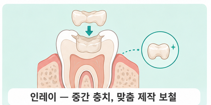 인레이 &mdash; 맞춤 제작 후 끼워 넣기