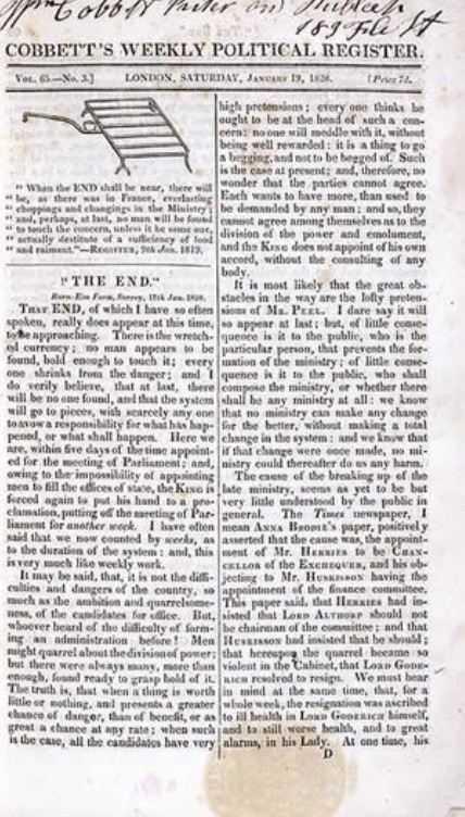 Political Register(출처 위키피디아)
