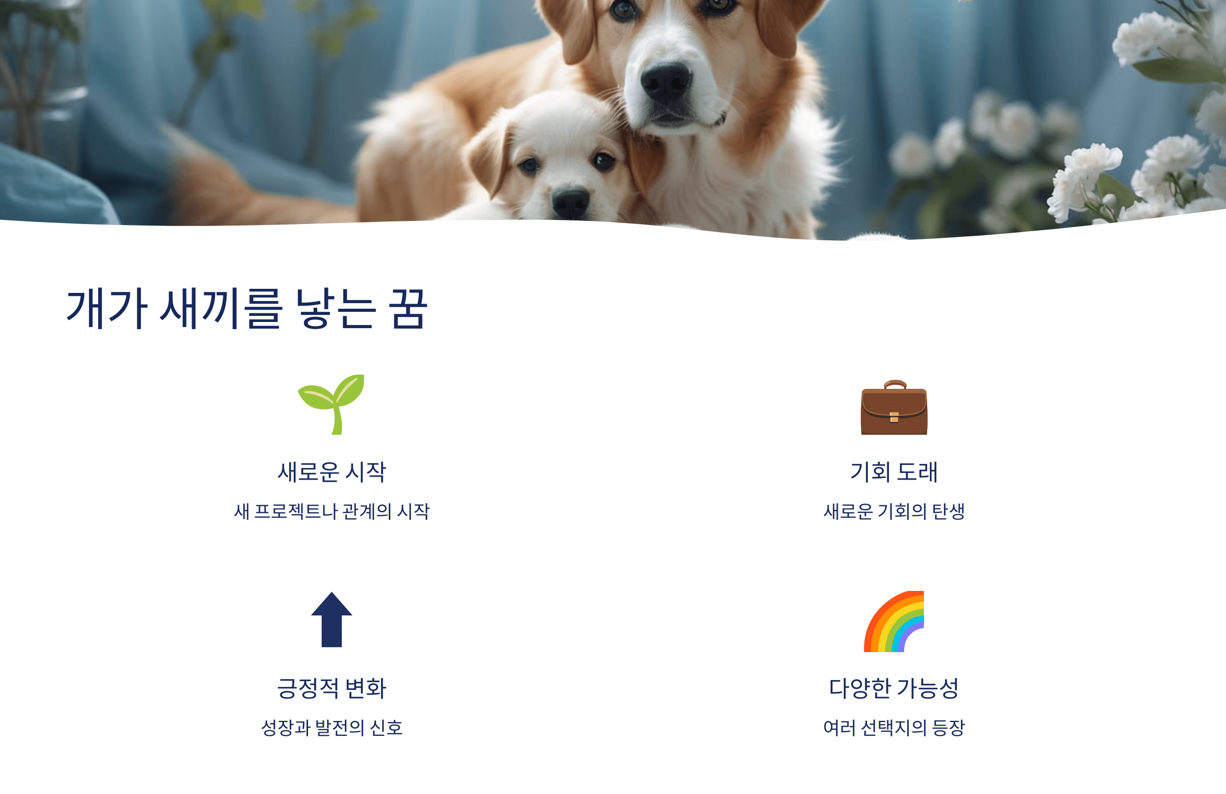 개꿈과 관련된 사진입니다.