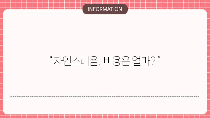 쌍커풀 수술 비용: 자연스러운 결과를 원한다면
