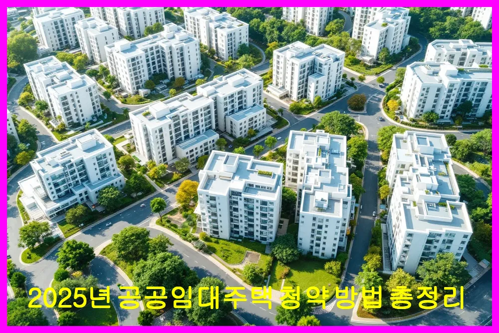 2025년 공공임대주택 청약 방법 총정리