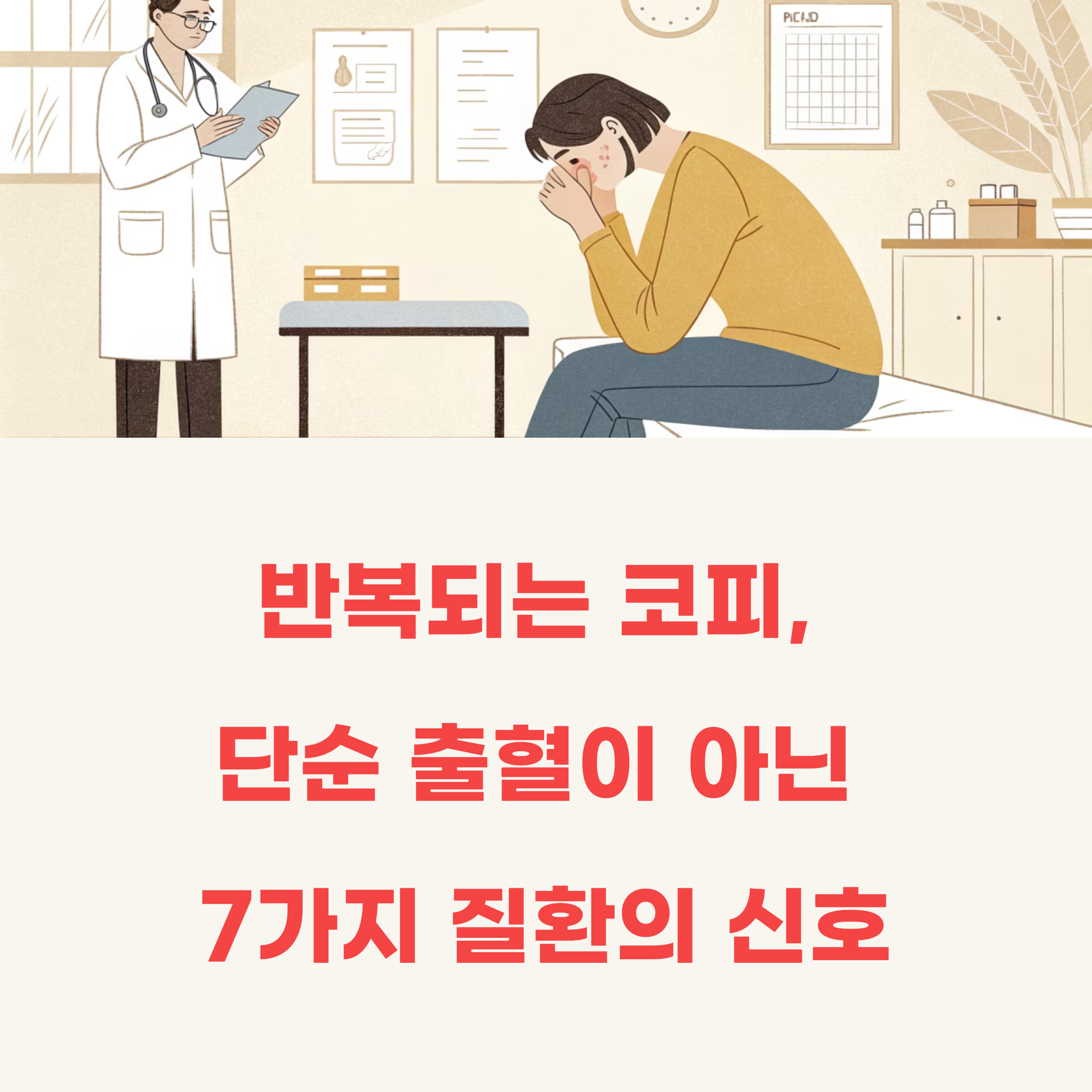잦은 코피, 혈압 문제 외에 확인해야 할 7가지 질환