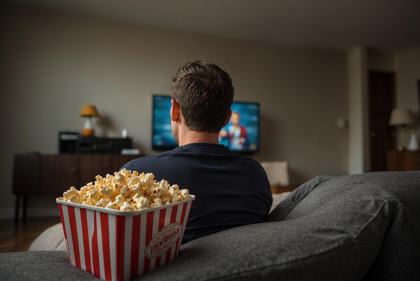 영화보는 뒷모습 사진