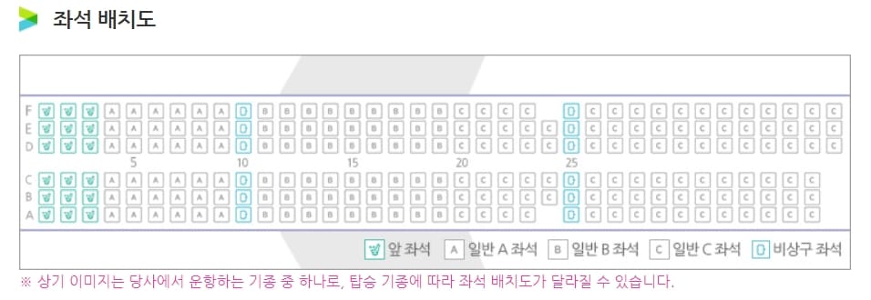 좌석배치도 안내