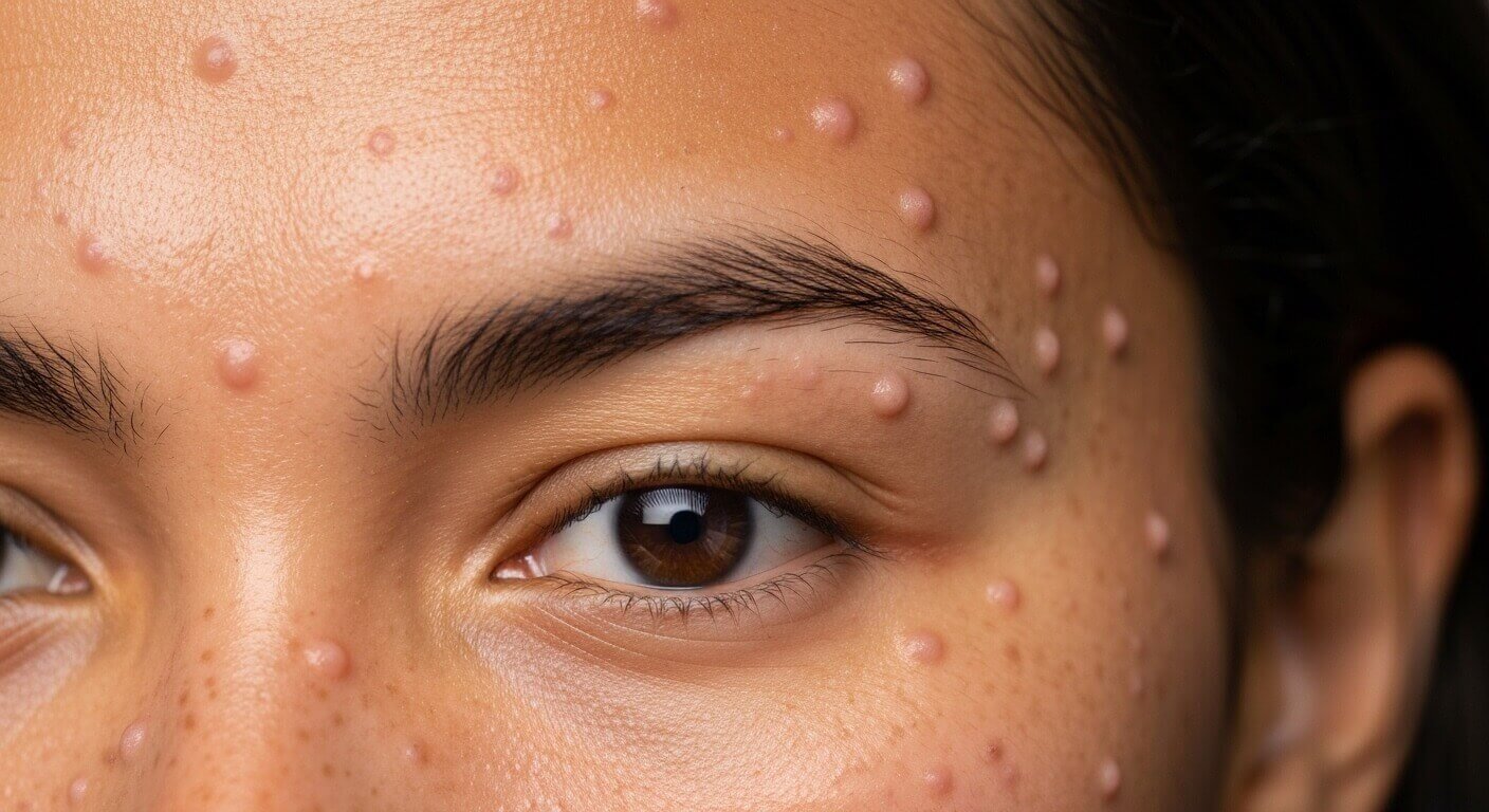 얼굴에 오돌토돌 편평사마귀