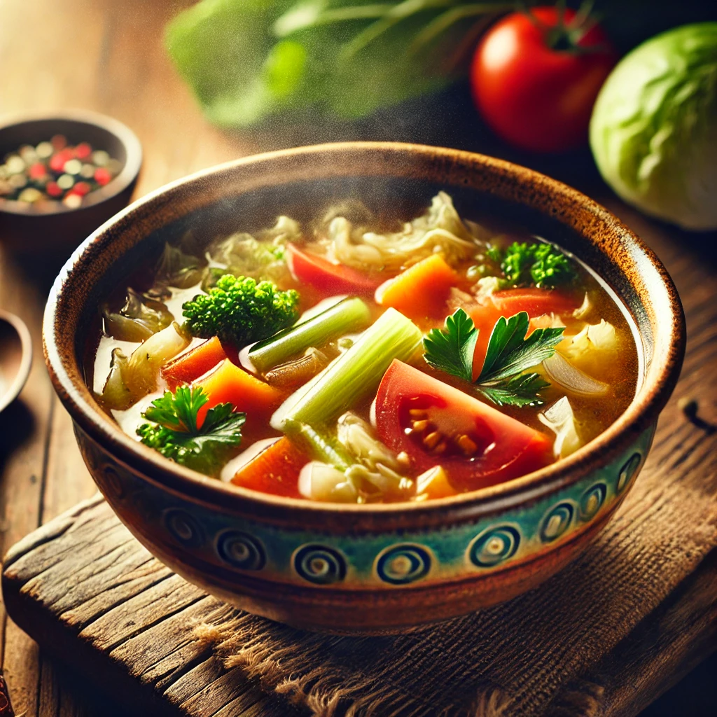 건강하게 살빼기 위해 마녀스프를 만드는 이미지