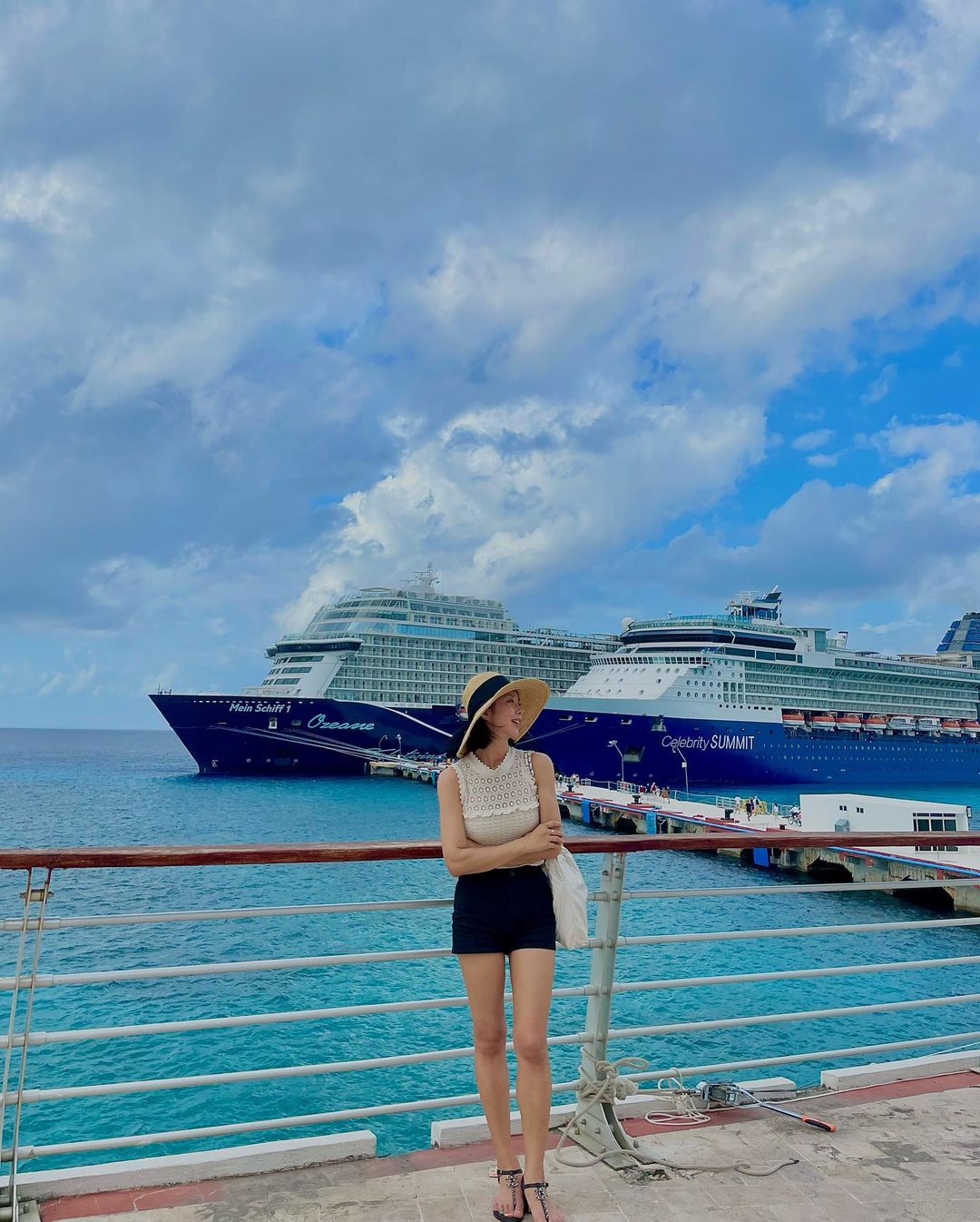 크루즈 여행 떠난 이주빈 효녀