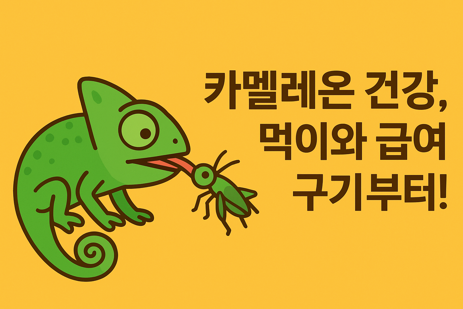 초보 사육자 필수! 카멜레온 먹이 선택과 급여 방법 총정리
