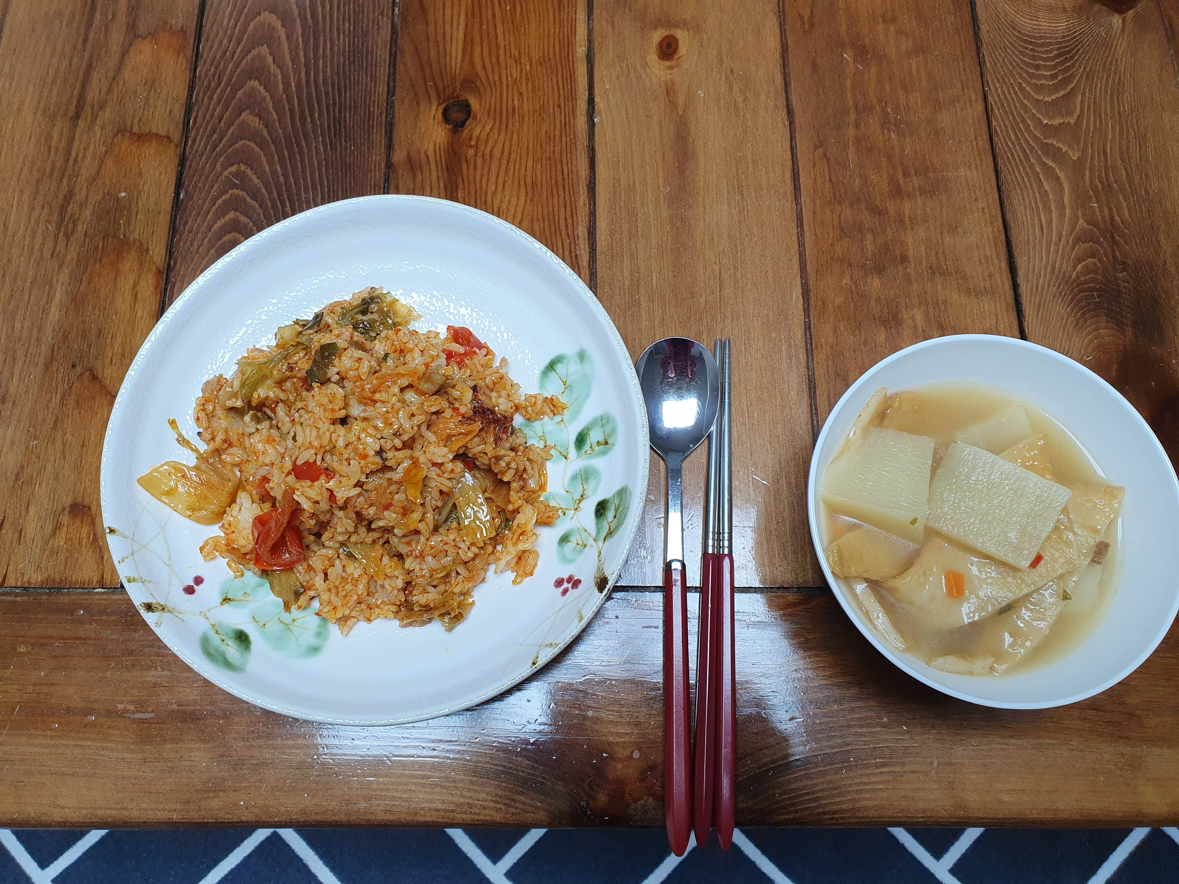 김치볶음밥과 오댕국