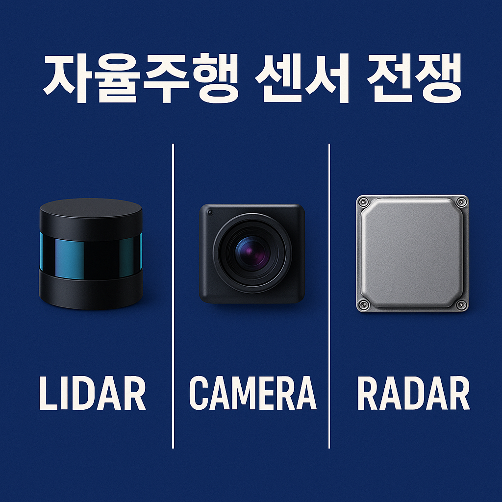 자율주행 센서 전쟁: 라이다 vs 카메라 vs 레이더 기술 비교