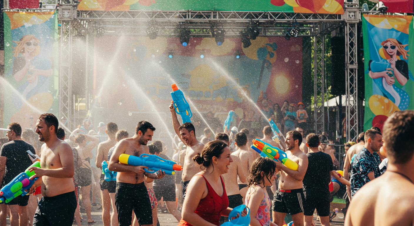 여름 휴가 물놀이 축제