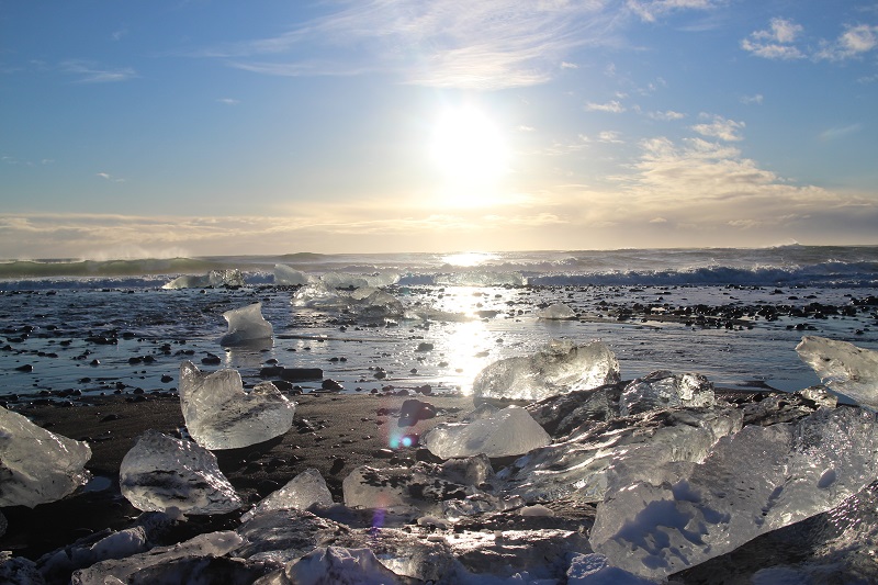다이아몬드비치&amp;#44;빙하&amp;#44;검은모래