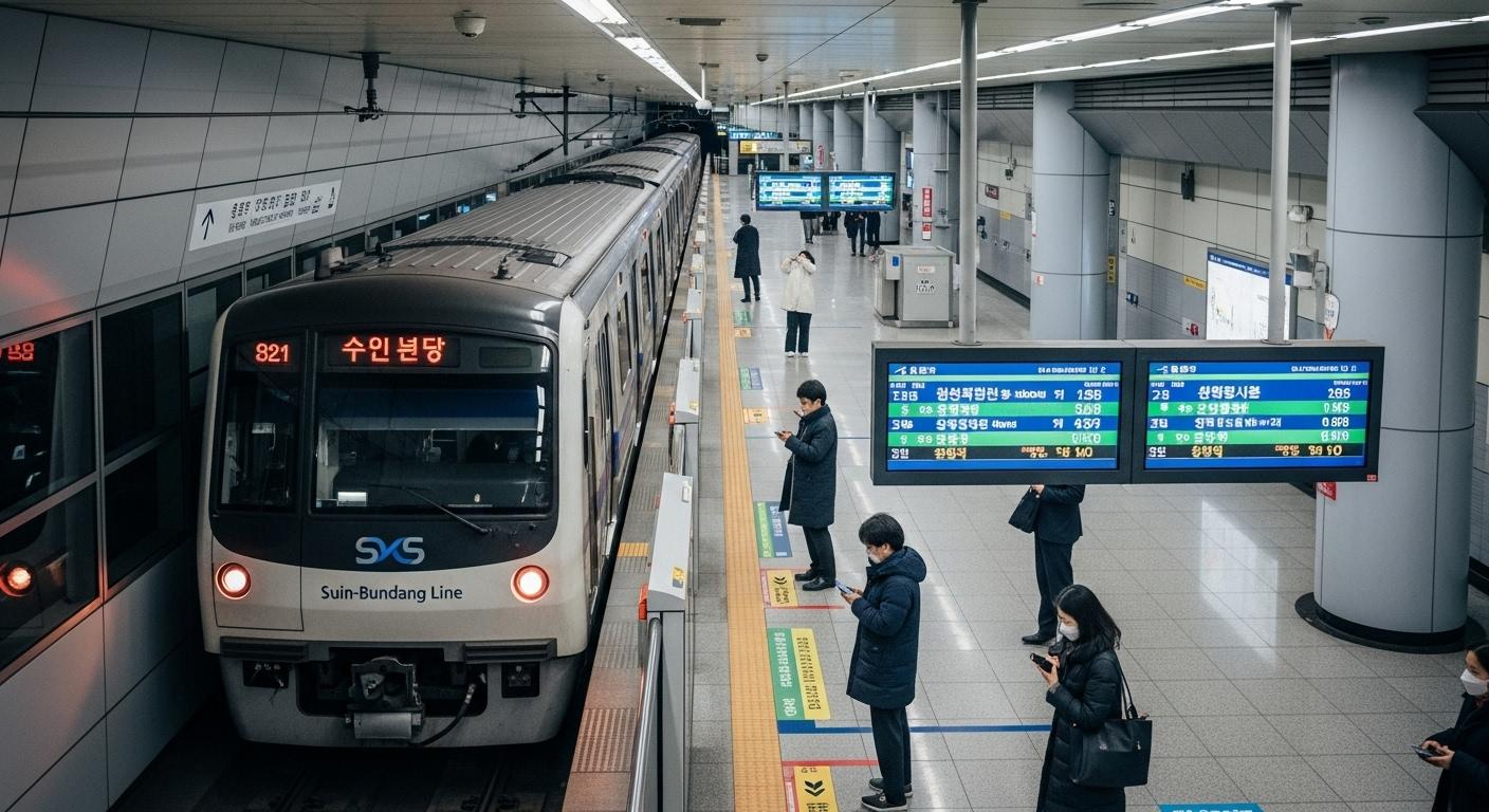 지하철 실시간 위치 수인분당선