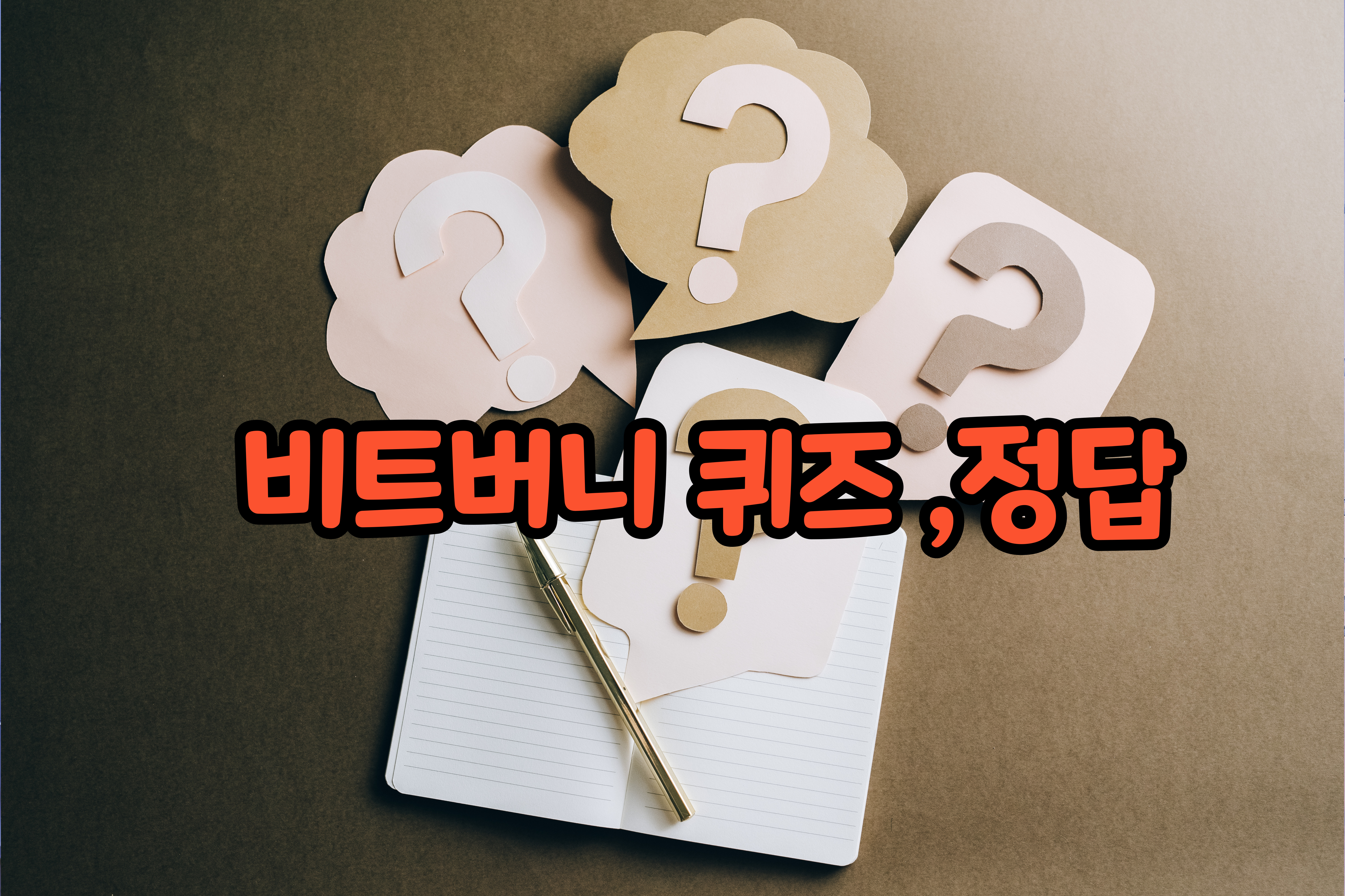 비트버니 퀴즈 정답