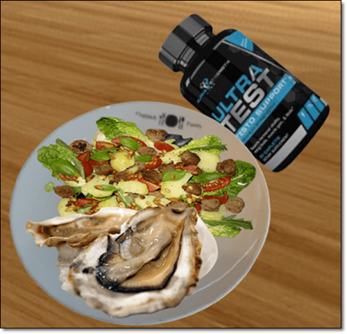 테스토스테론 보충제와 음식 굴