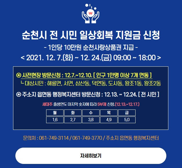 순천-일상회복지원금-신청-홈페이지