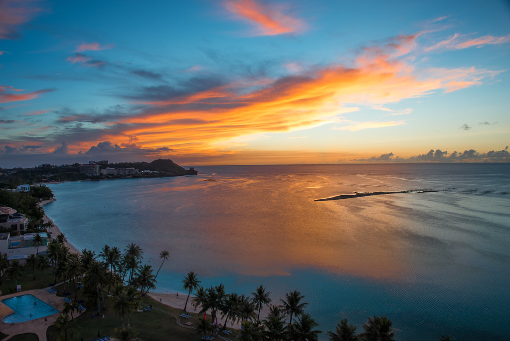 미국 괌 해변 사진