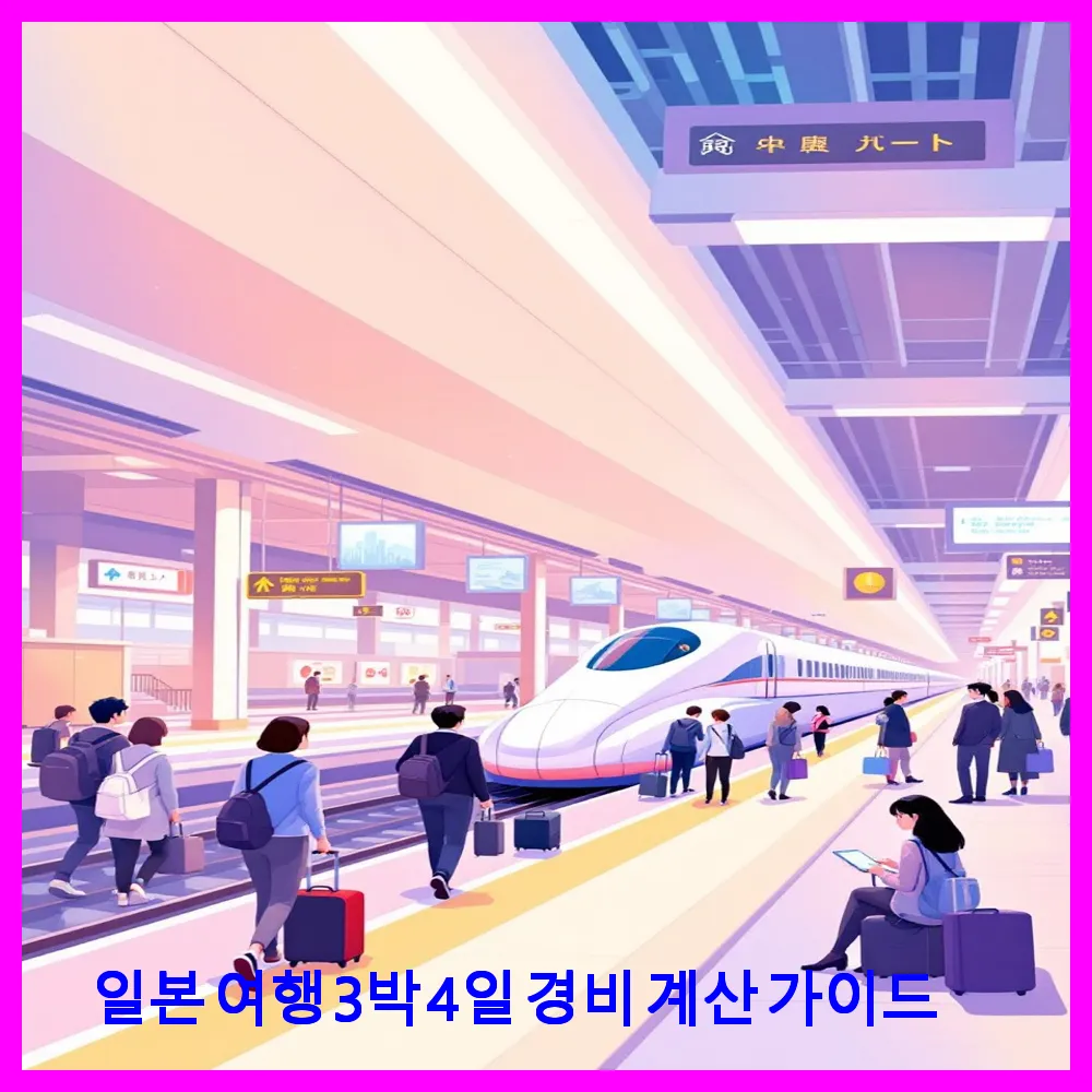 일본 여행 3박 4일 경비 계산 가이드
