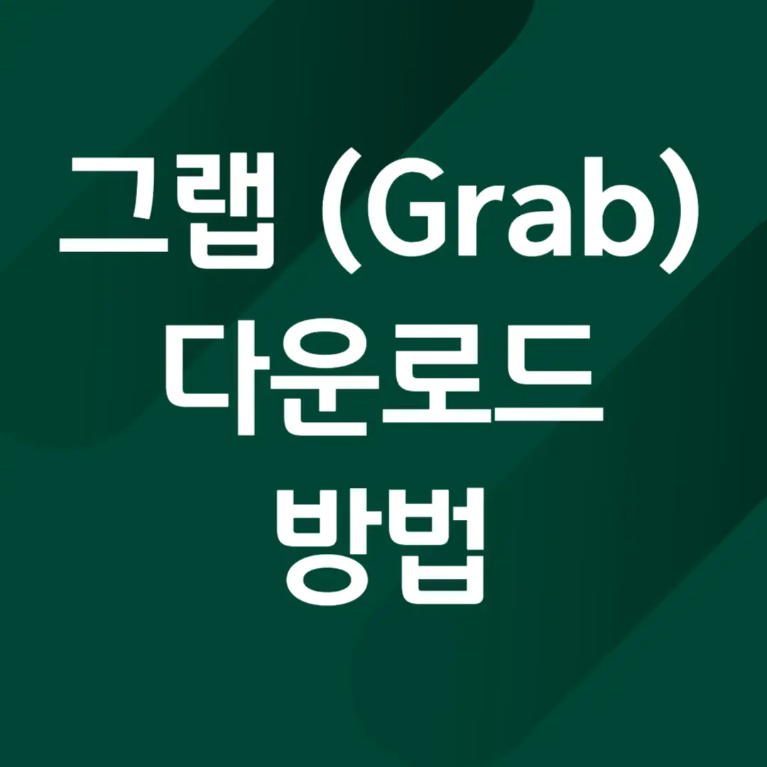 그랩 다운로드 방법, 동남아 여행 필수 앱