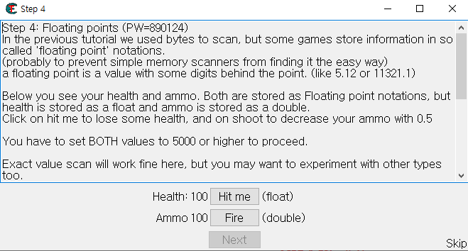 Cheat Engine Tutorial (64-bit) Step 4