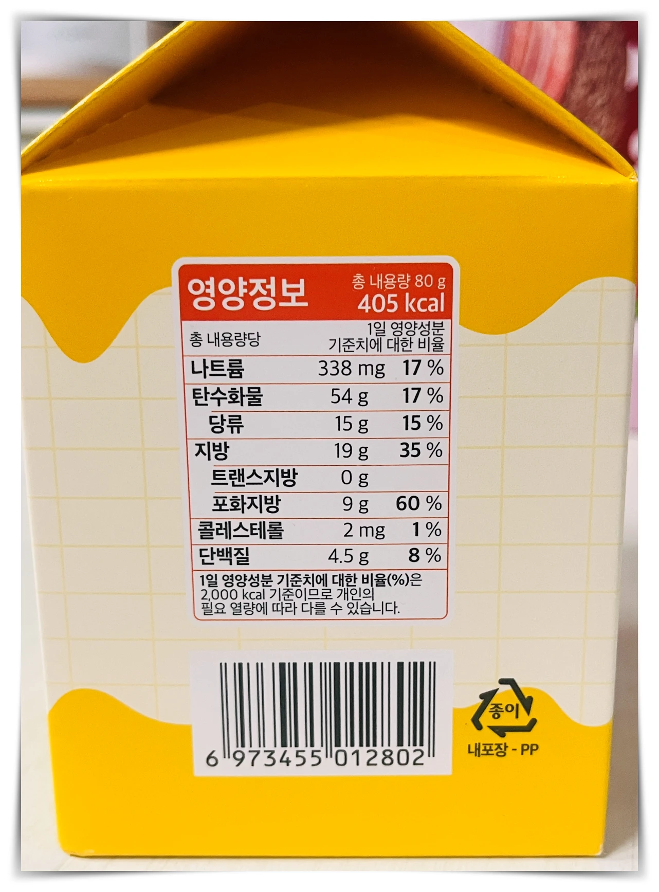 노브랜드-미니치즈크래커-영양정보