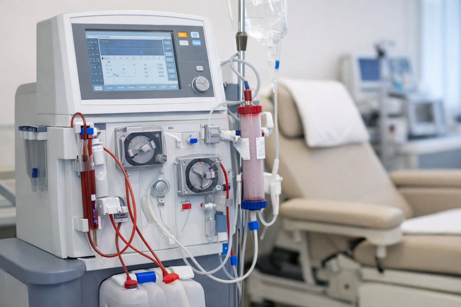 병원 내 혈액투석 치료 장비 사진